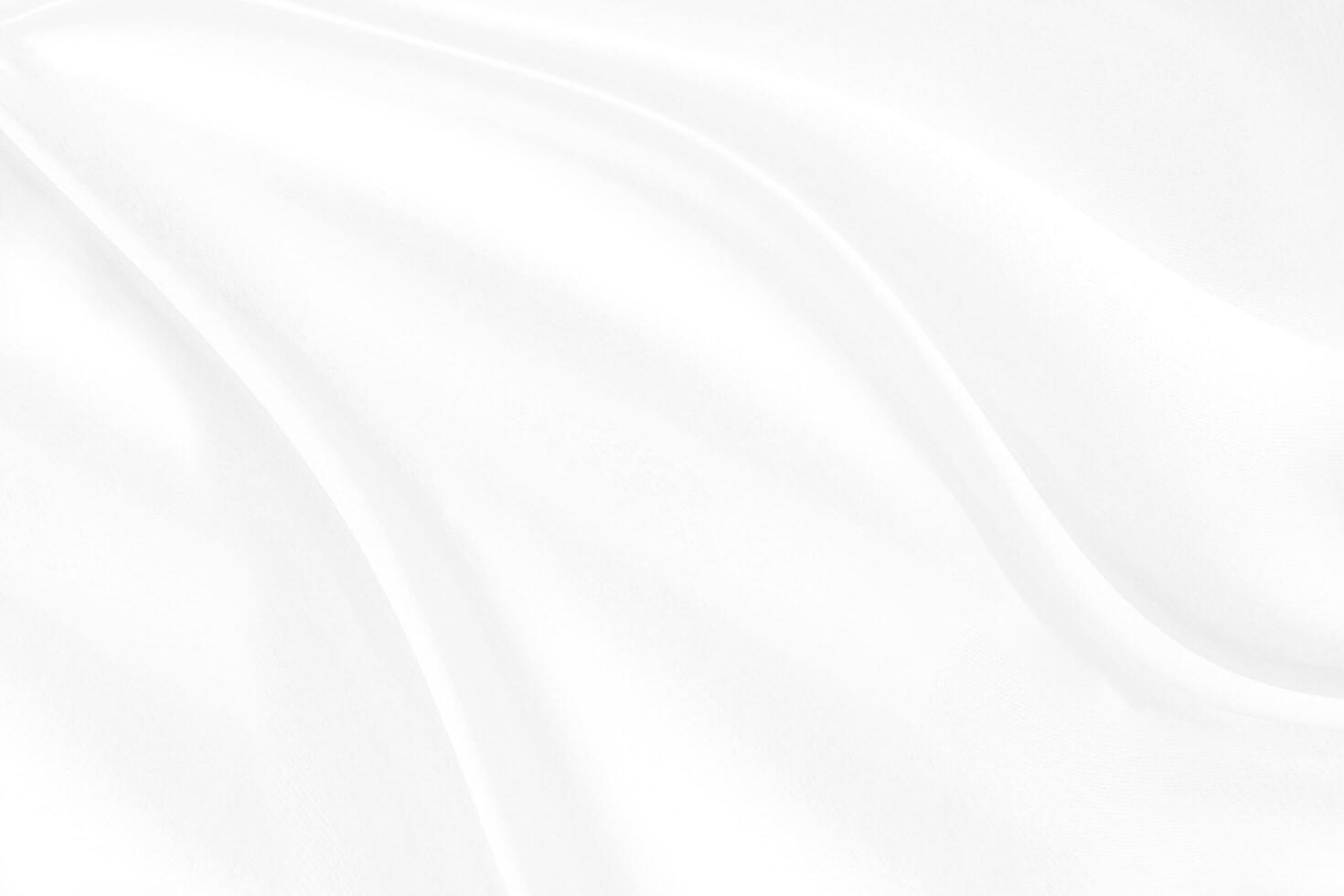 Abstract white fabric texture background.White cloth background abstract with soft waves. photo