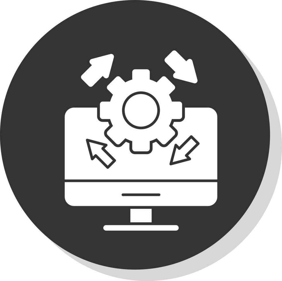Upgrade Desktop Vector Icon Design