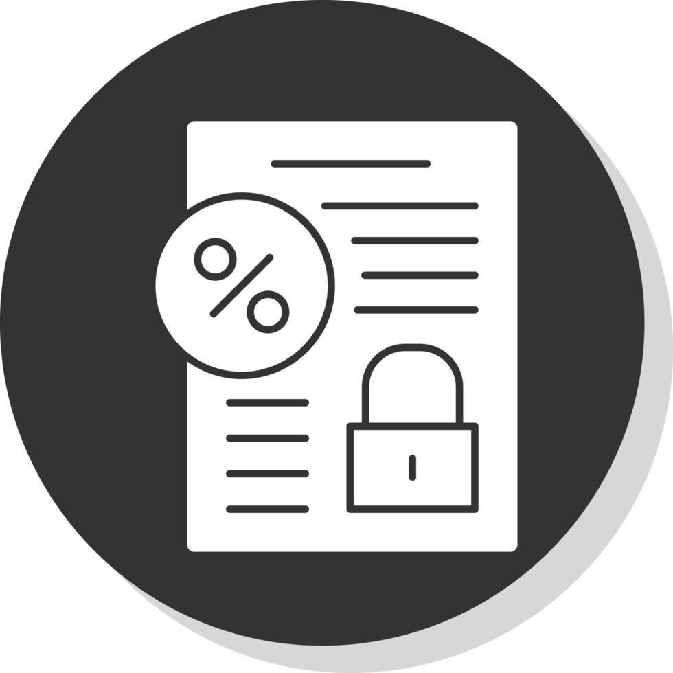 Fixed Interest Vector Icon Design