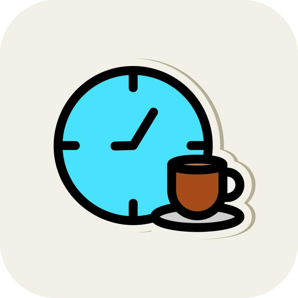 Coffee Break Vector Icon Design