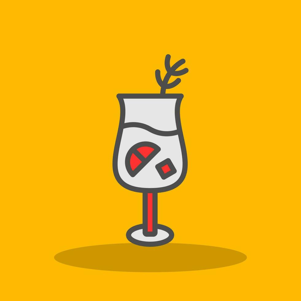 Gin Tonic Vector Icon Design