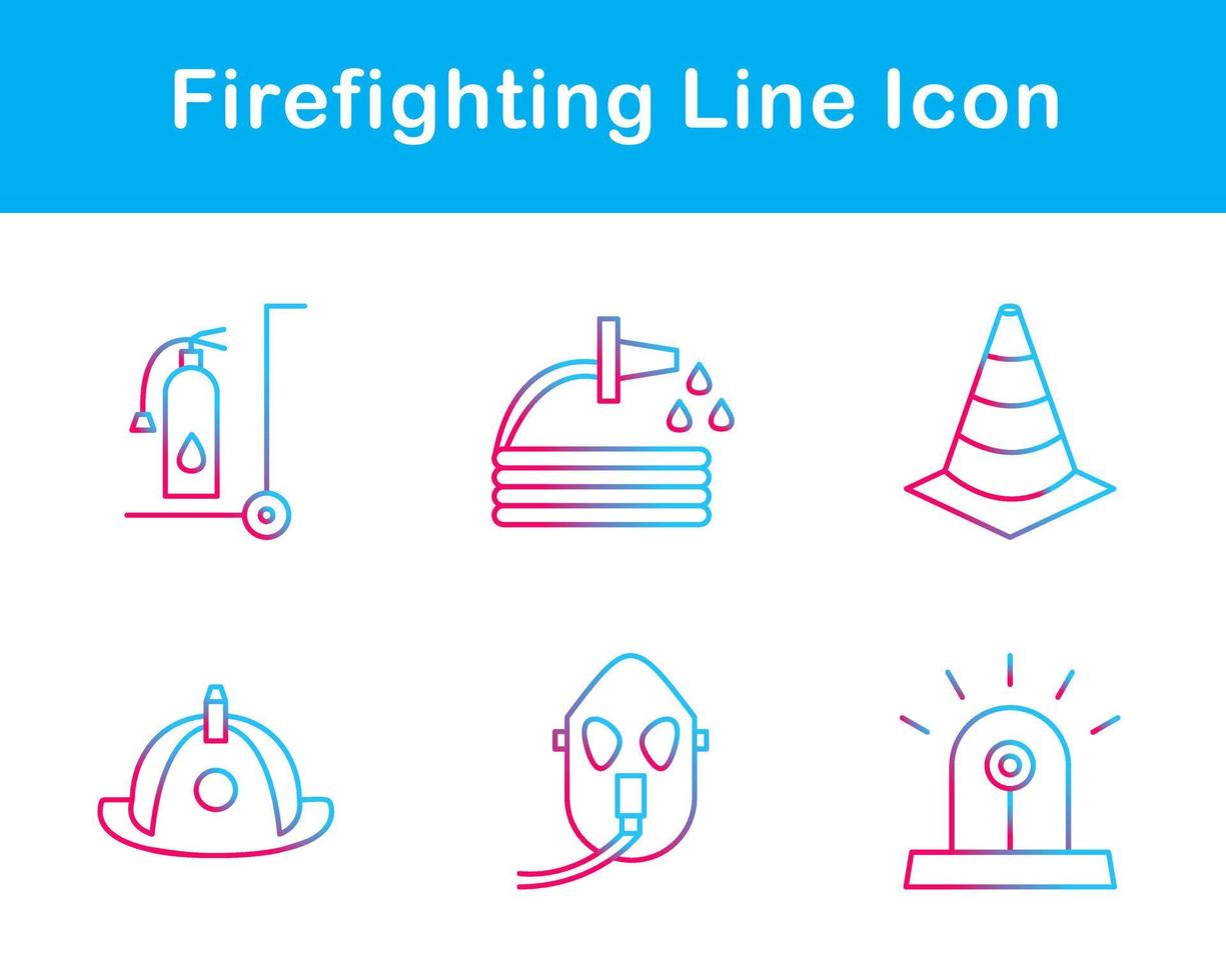 Firefighting Vector Icon Set