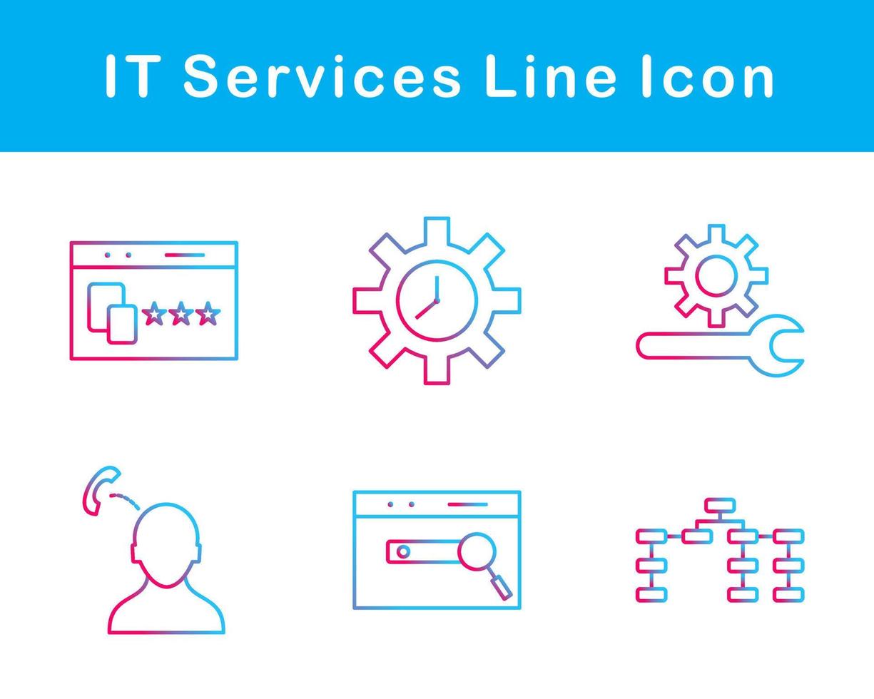 eso servicios vector icono conjunto