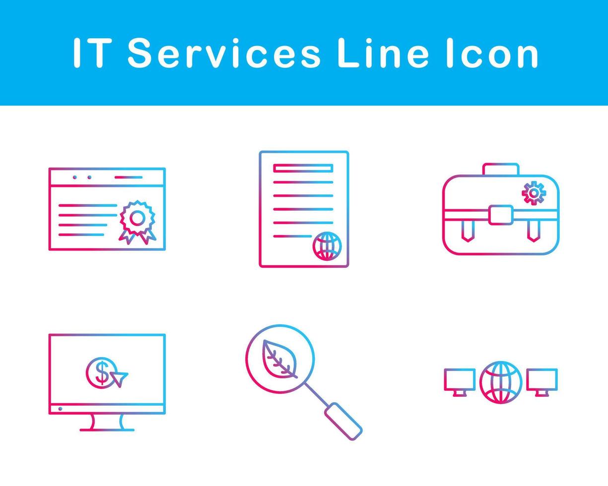 IT Services Vector Icon Set