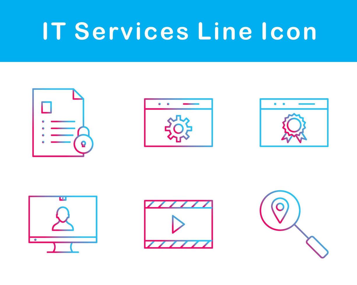 IT Services Vector Icon Set