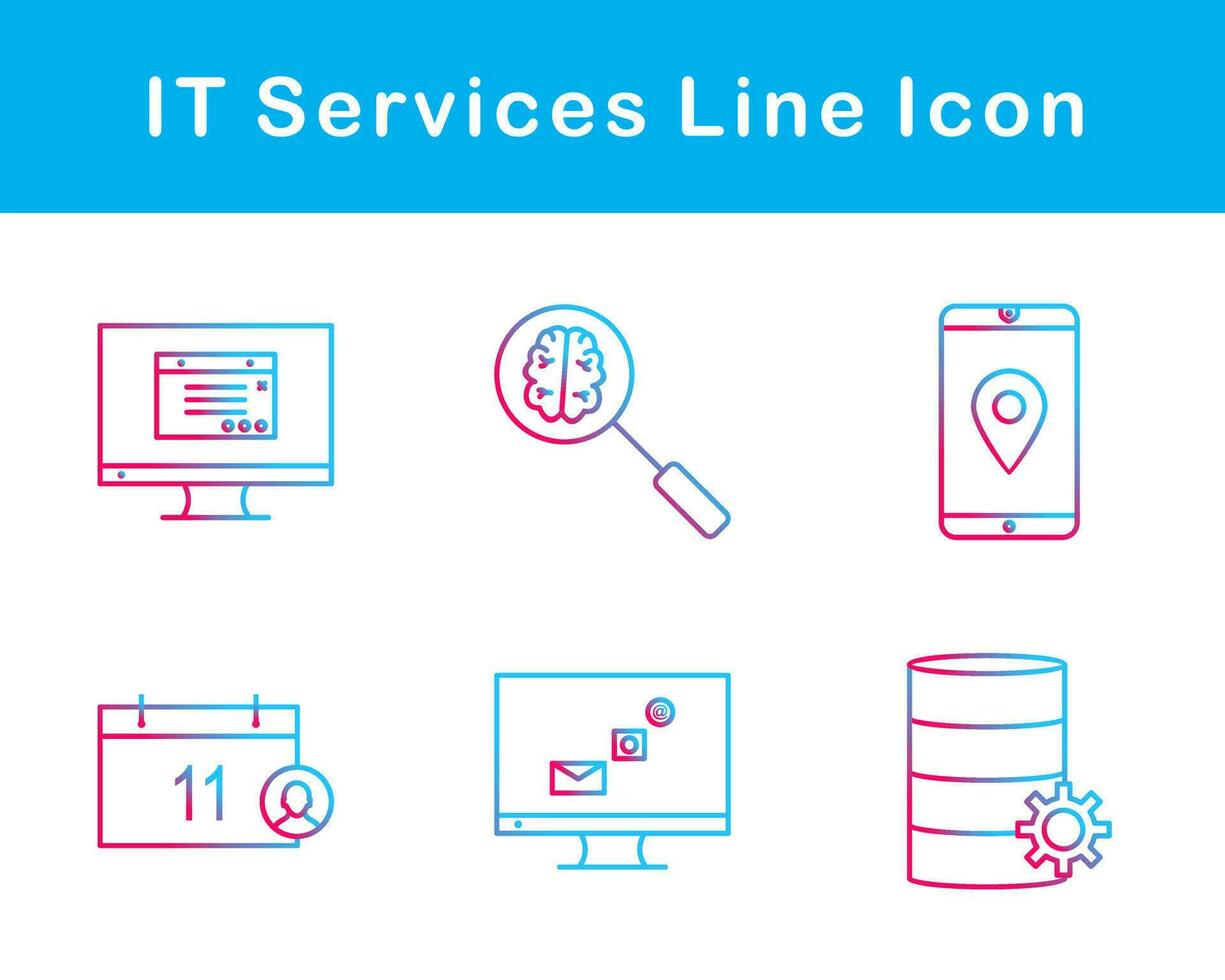 IT Services Vector Icon Set