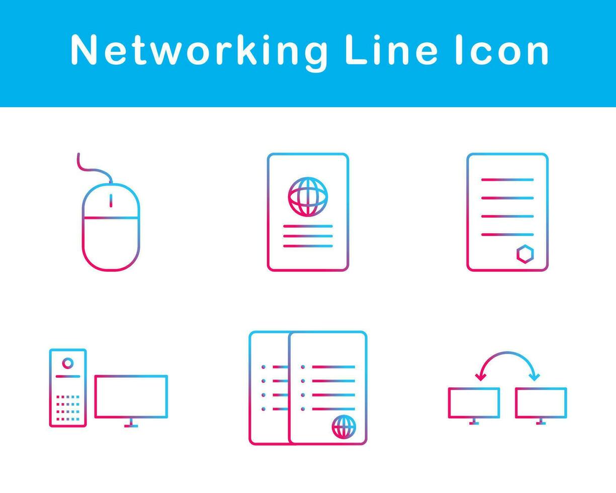 Networking Vector Icon Set