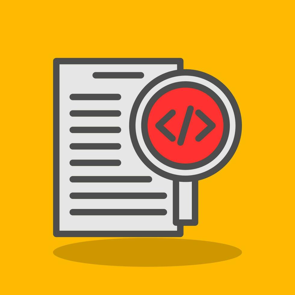 Code Review Vector Icon Design