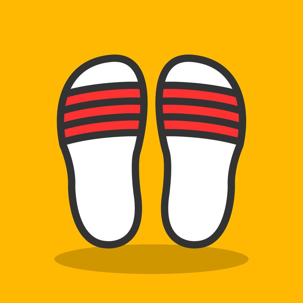 Flip Flop Vector Icon Design