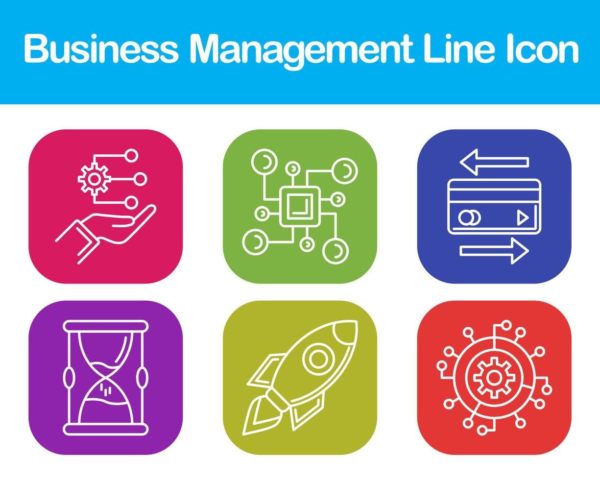 Business Management Vector Icon Set