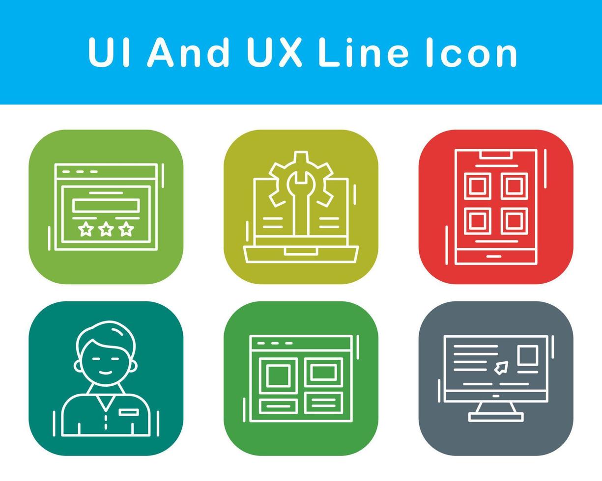 UI And UX Vector Icon Set