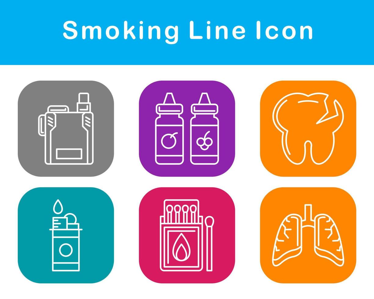 Smoking Vector Icon Set