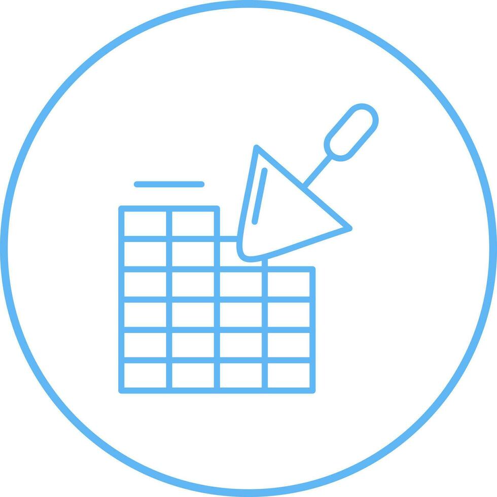 Brickwall Line Icon vector