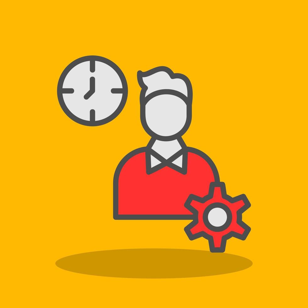 Productive Work Vector Icon Design