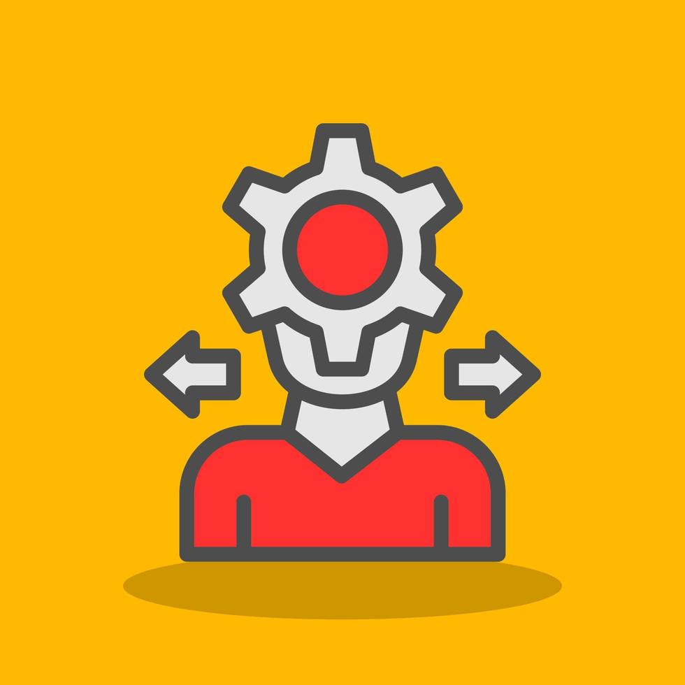 Decision Making Process Vector Icon Design