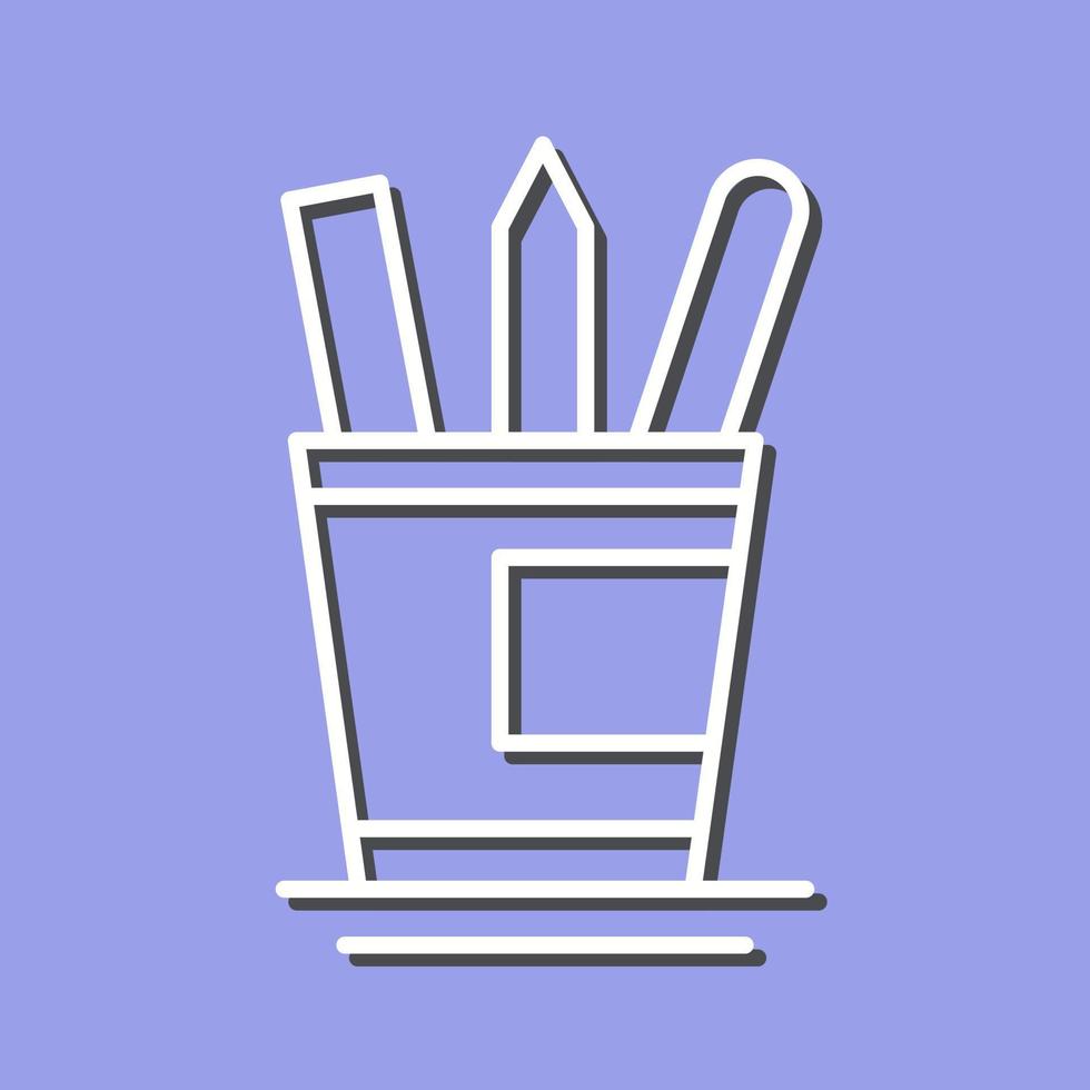 Stationery Line Icon vector