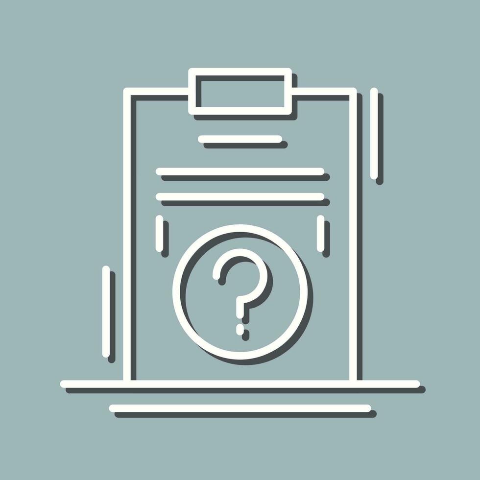 Question Line Icon vector