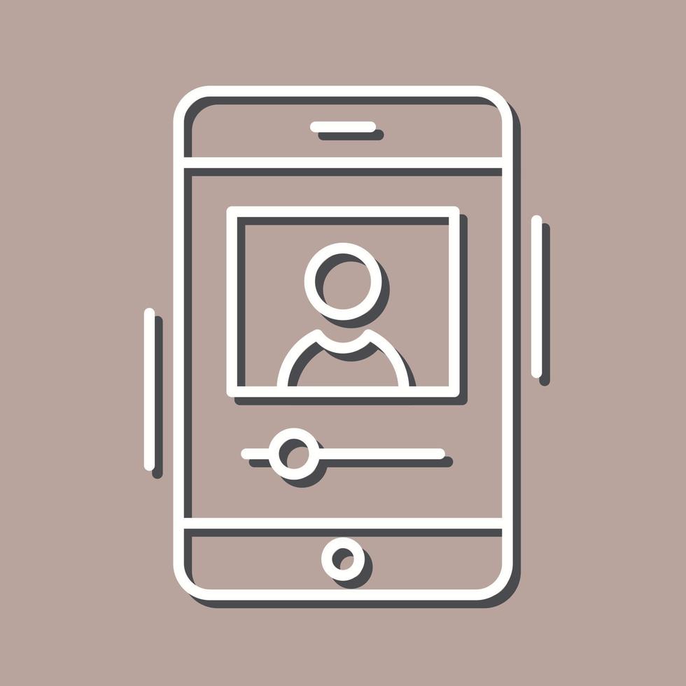 Vlog Line Icon vector