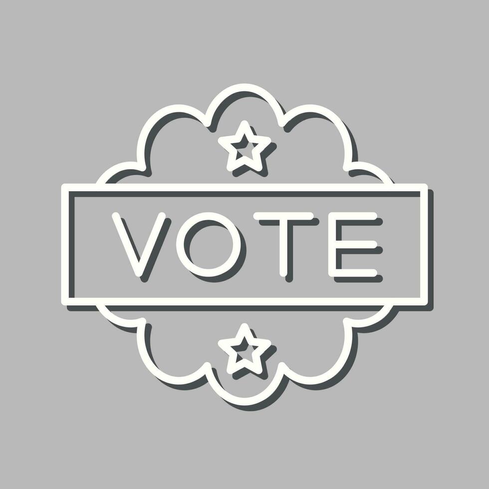 Vote Line Icon vector