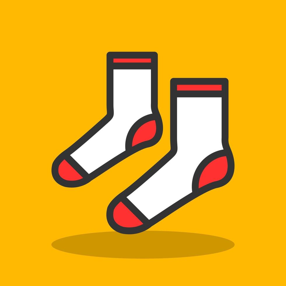 diseño de icono de vector de calcetines