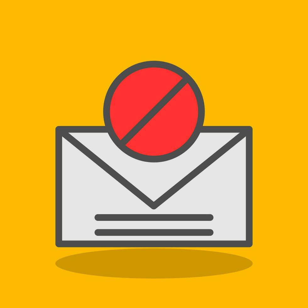 Spam Email Vector Icon Design