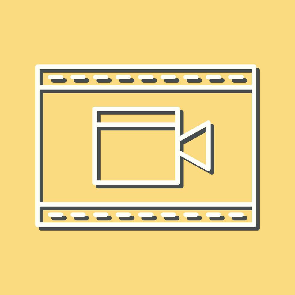 Video and Animation Line Icon vector