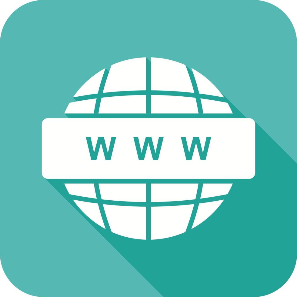 World Wide Web Glyph Icon vector