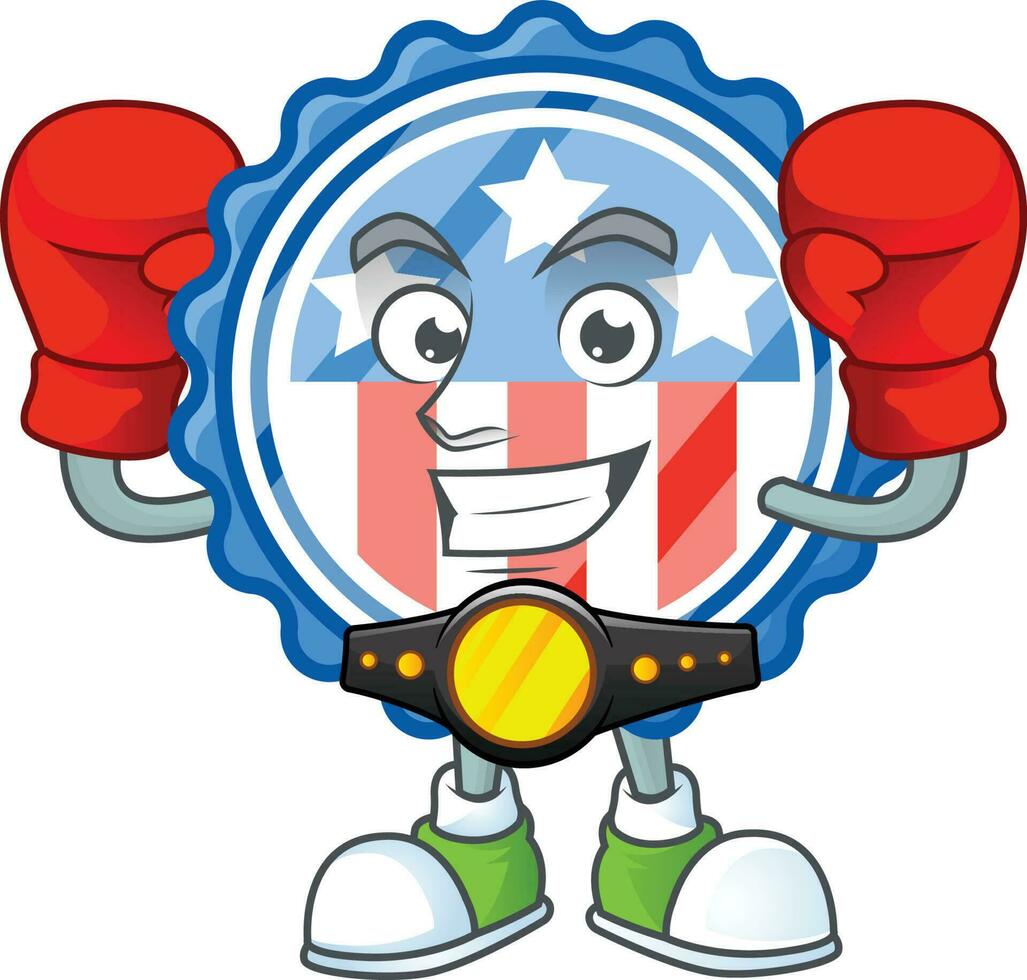 Circle badges USA with star icon design vector