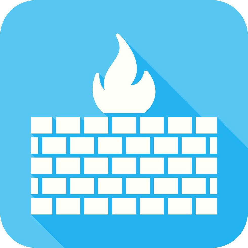 Firewall Glyph Icon vector