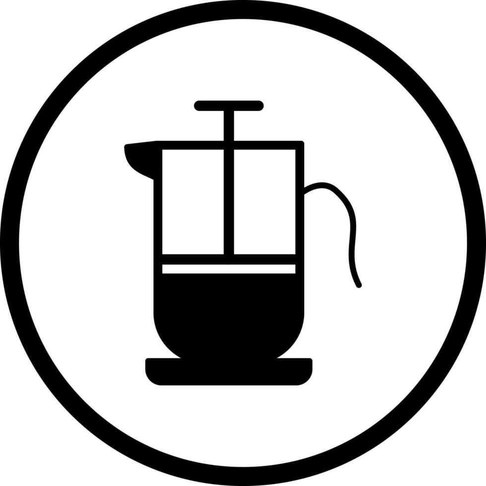 French Press Vector Icon