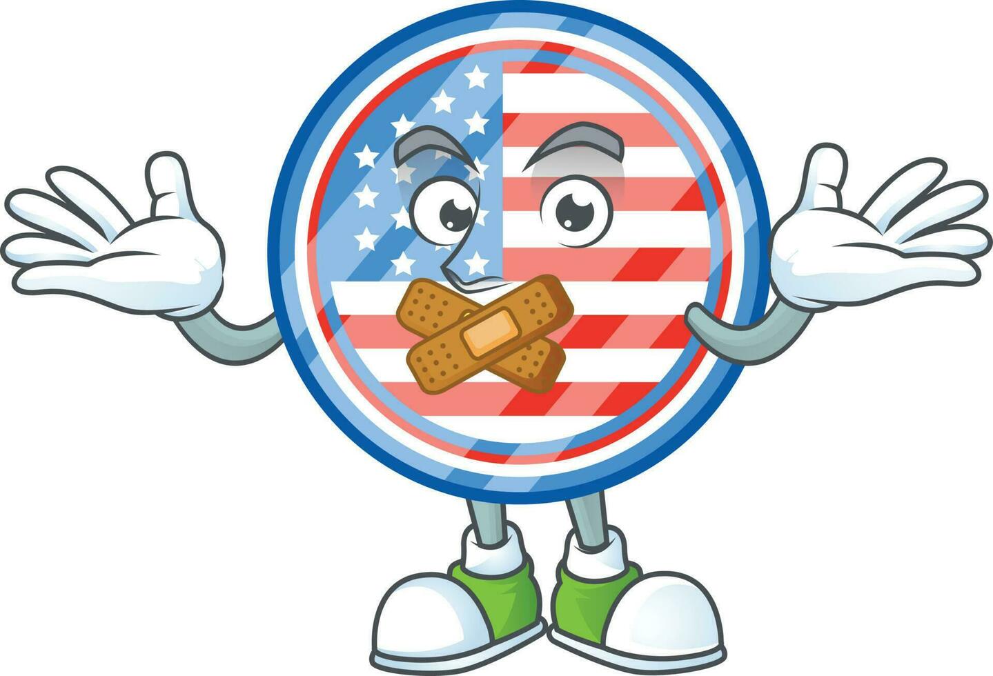 Circle badges USA icon design vector