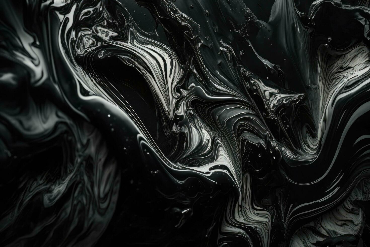 Black Marble ink texture acrylic painted waves texture background ...