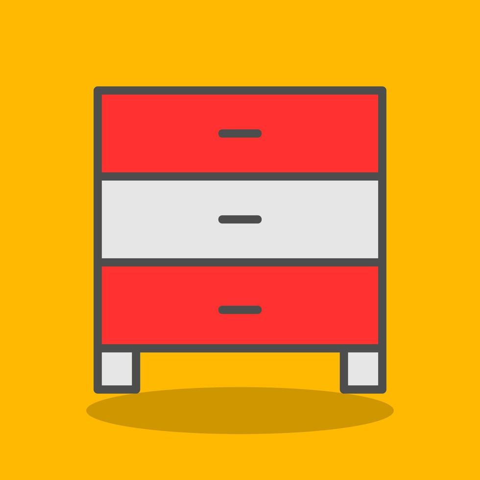 Filing Cabinet Vector Icon Design