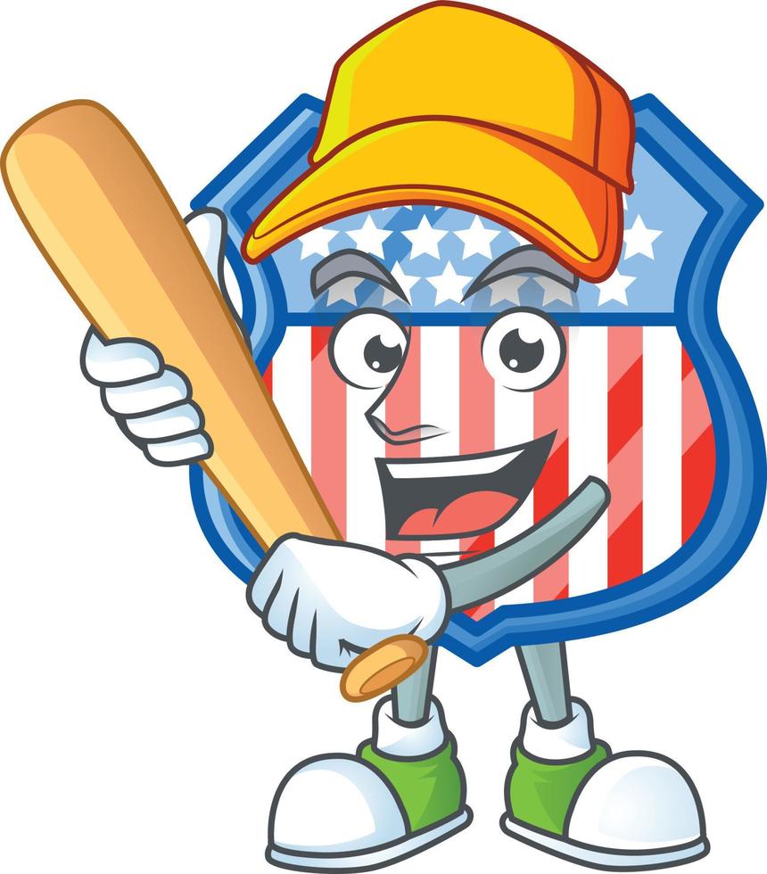 Shield badges USA icon design vector