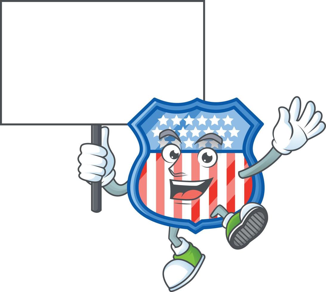 Shield badges USA icon design vector