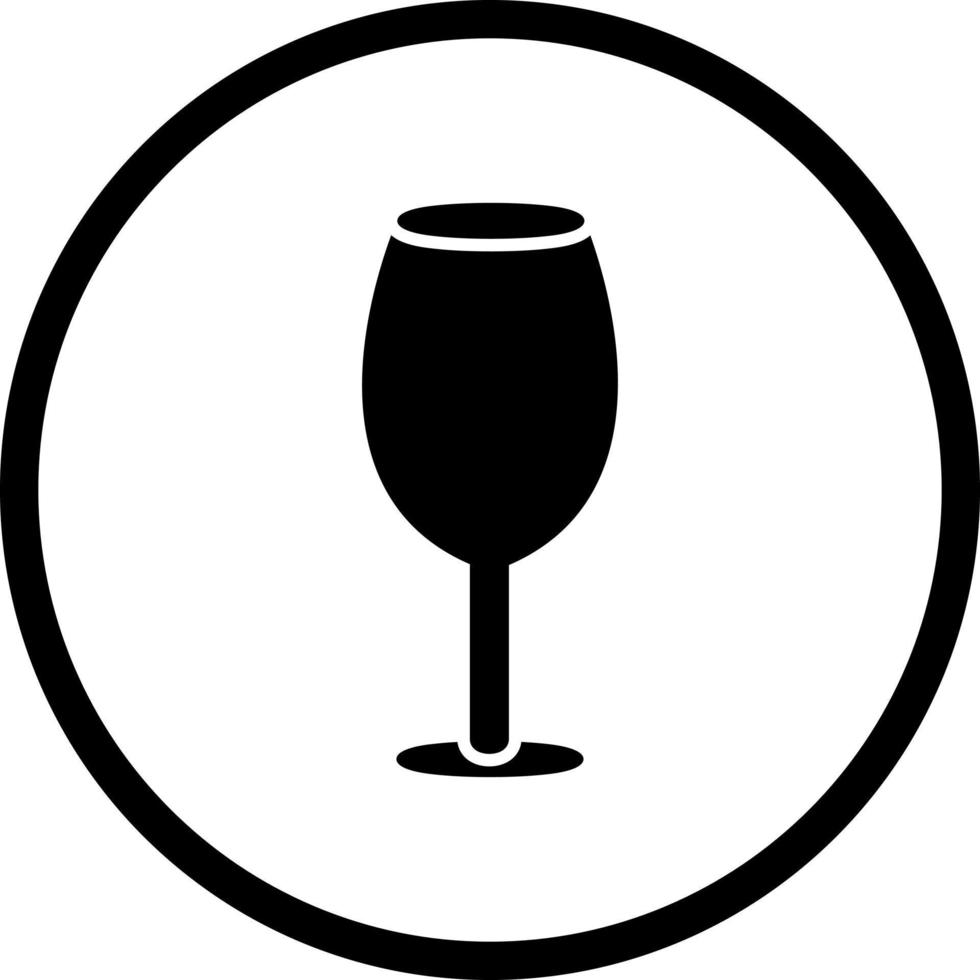 icono de vector de copa de vino