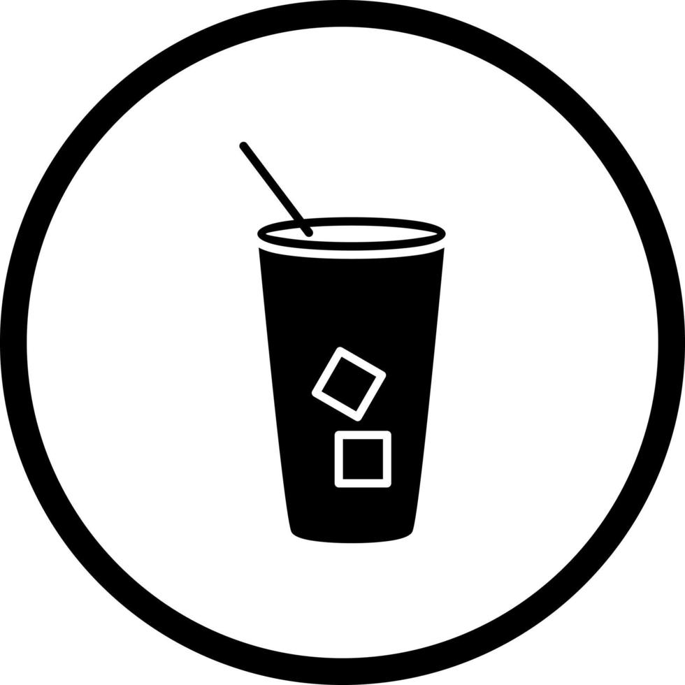 Iced Coffee Vector Icon