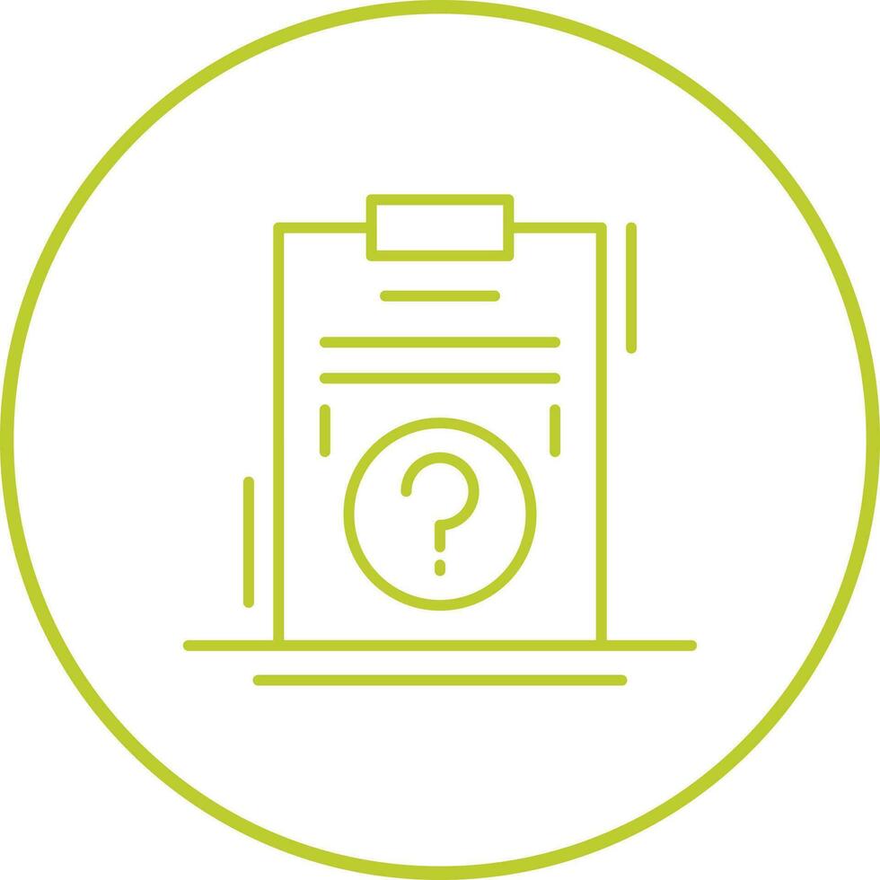 Question Line Icon vector