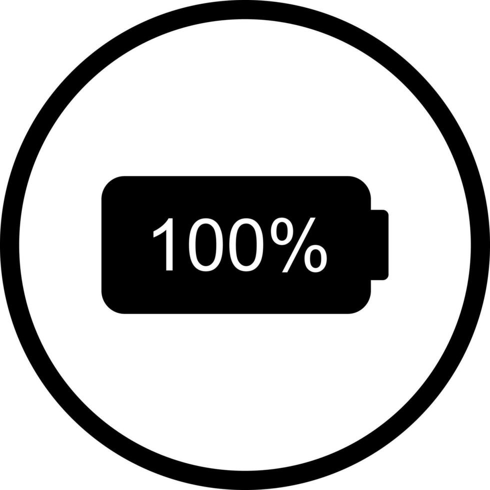 Unique Full Battery Vector Icon