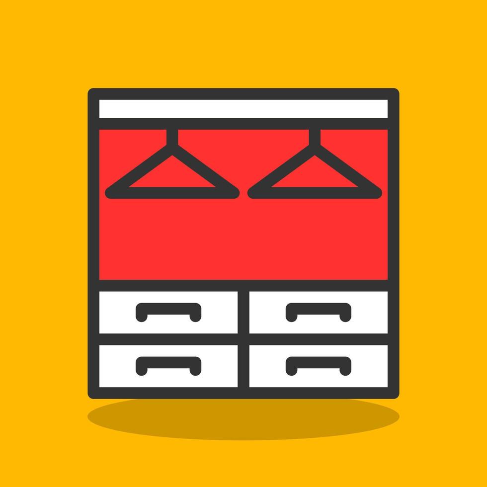 Wardrobe Vector Icon Design