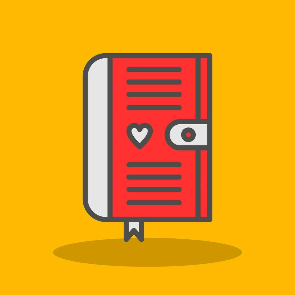 Diary Vector Icon Design