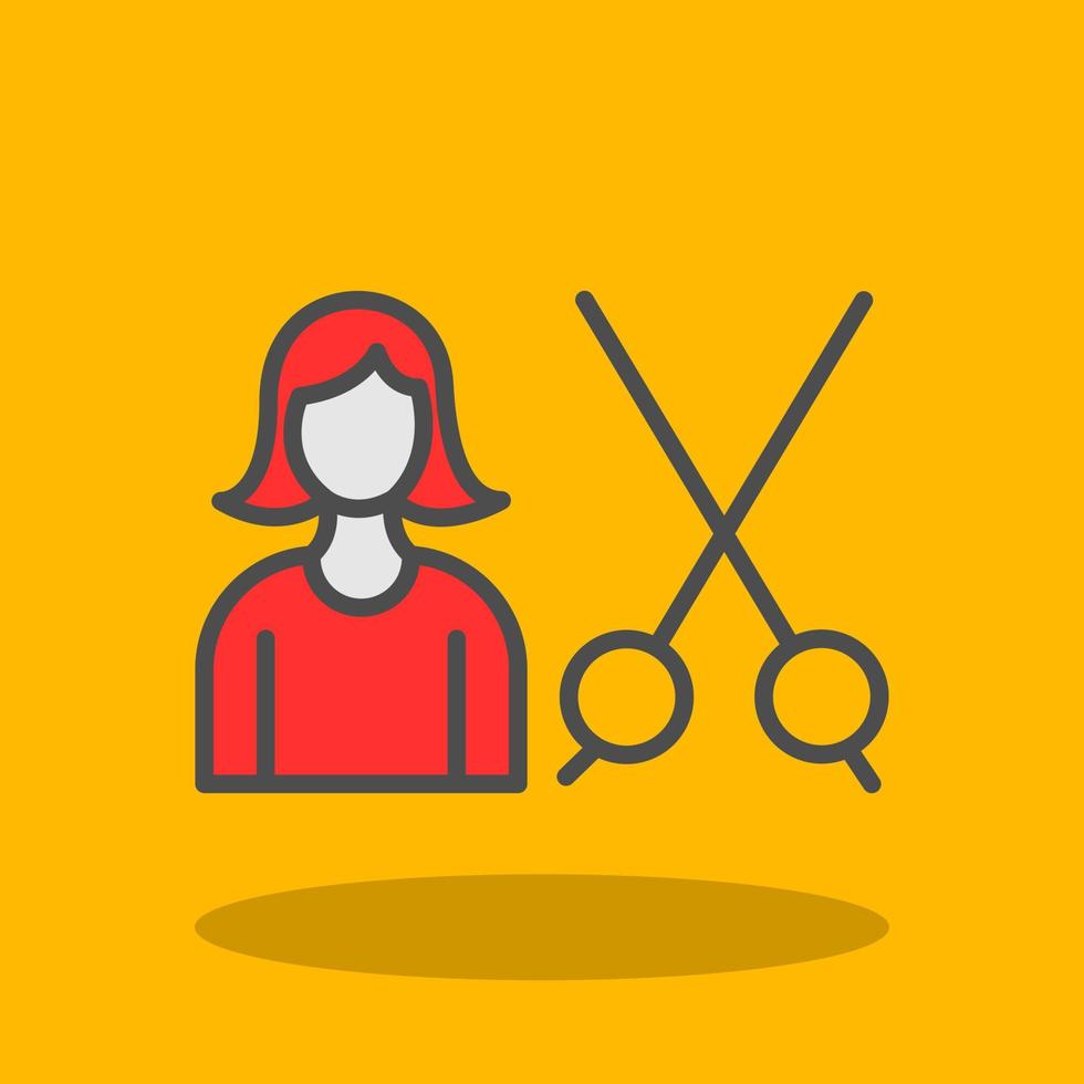 Hair Treatment Vector Icon Design