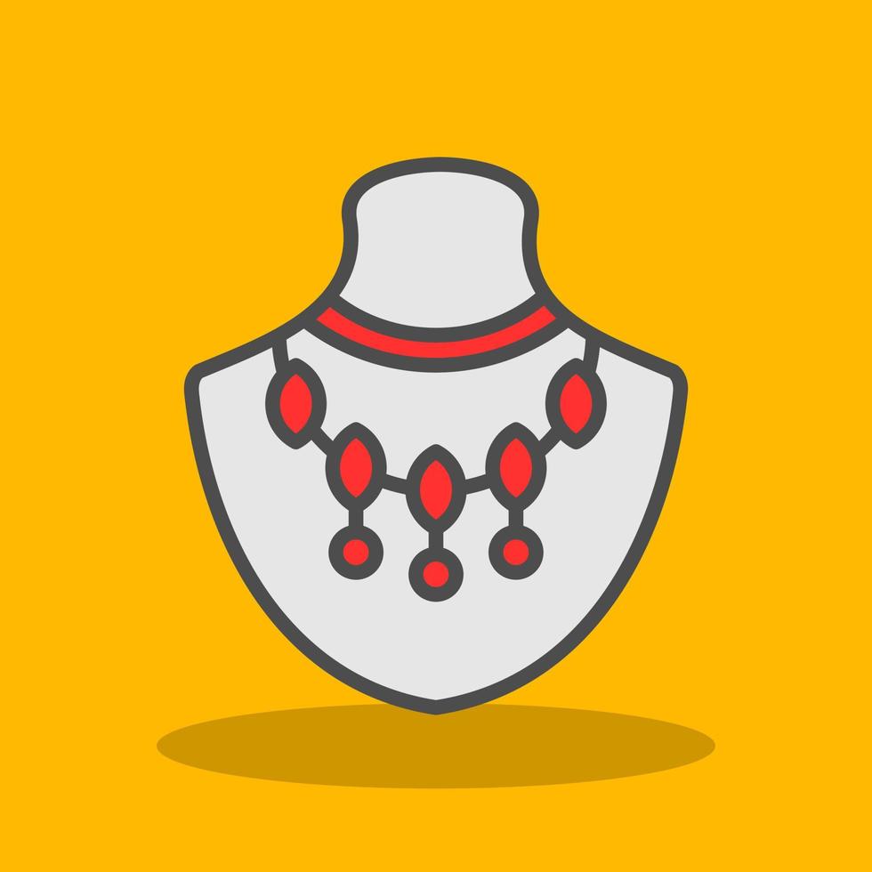 Necklace Vector Icon Design