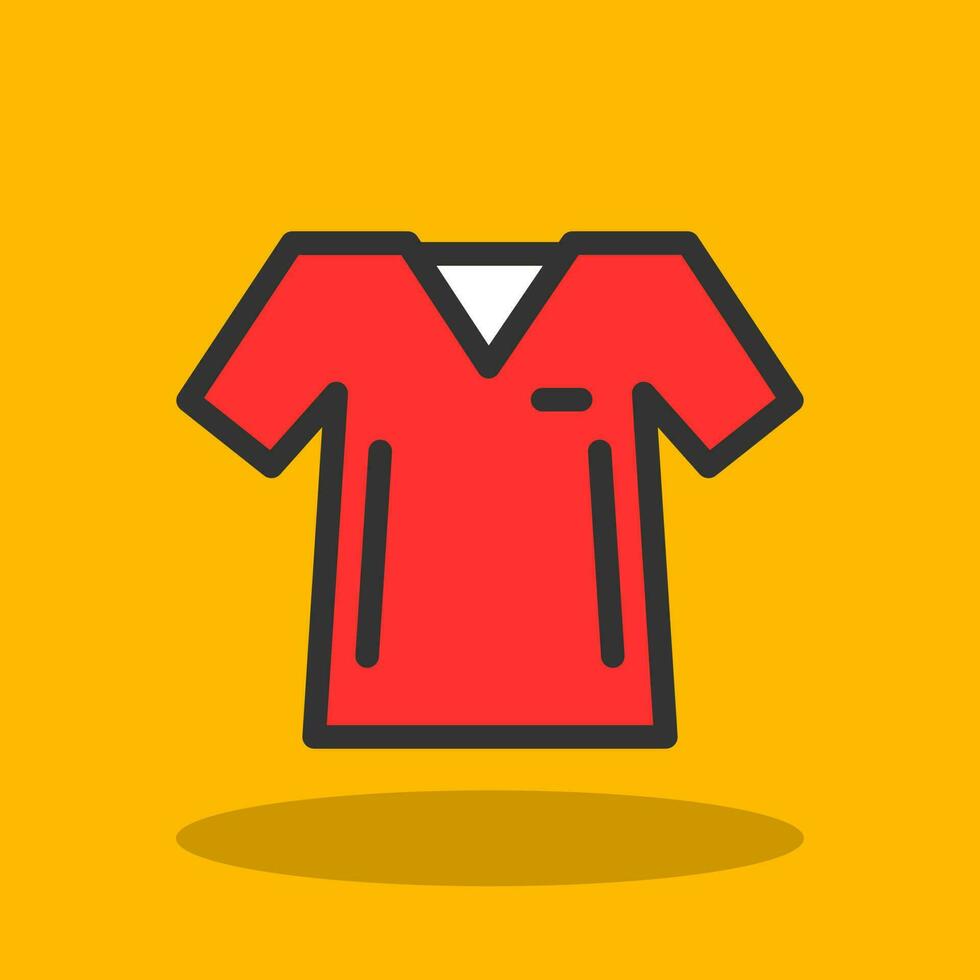 V Neck Shirt Vector Icon Design