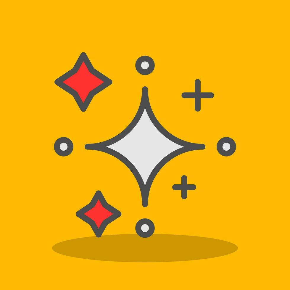 Sparkles Vector Icon Design