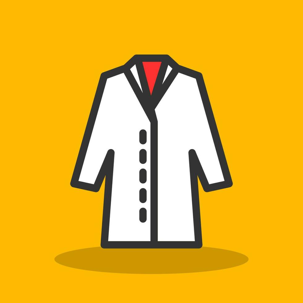 Lab Coat Vector Icon Design