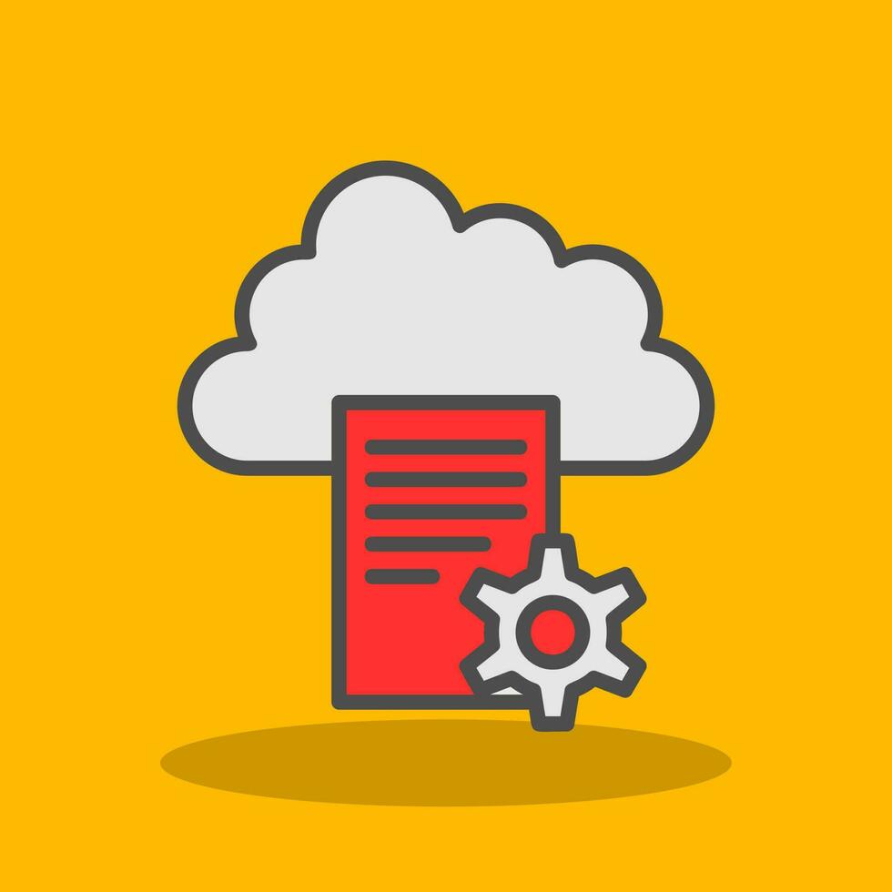 Cloud Storage Vector Icon Design