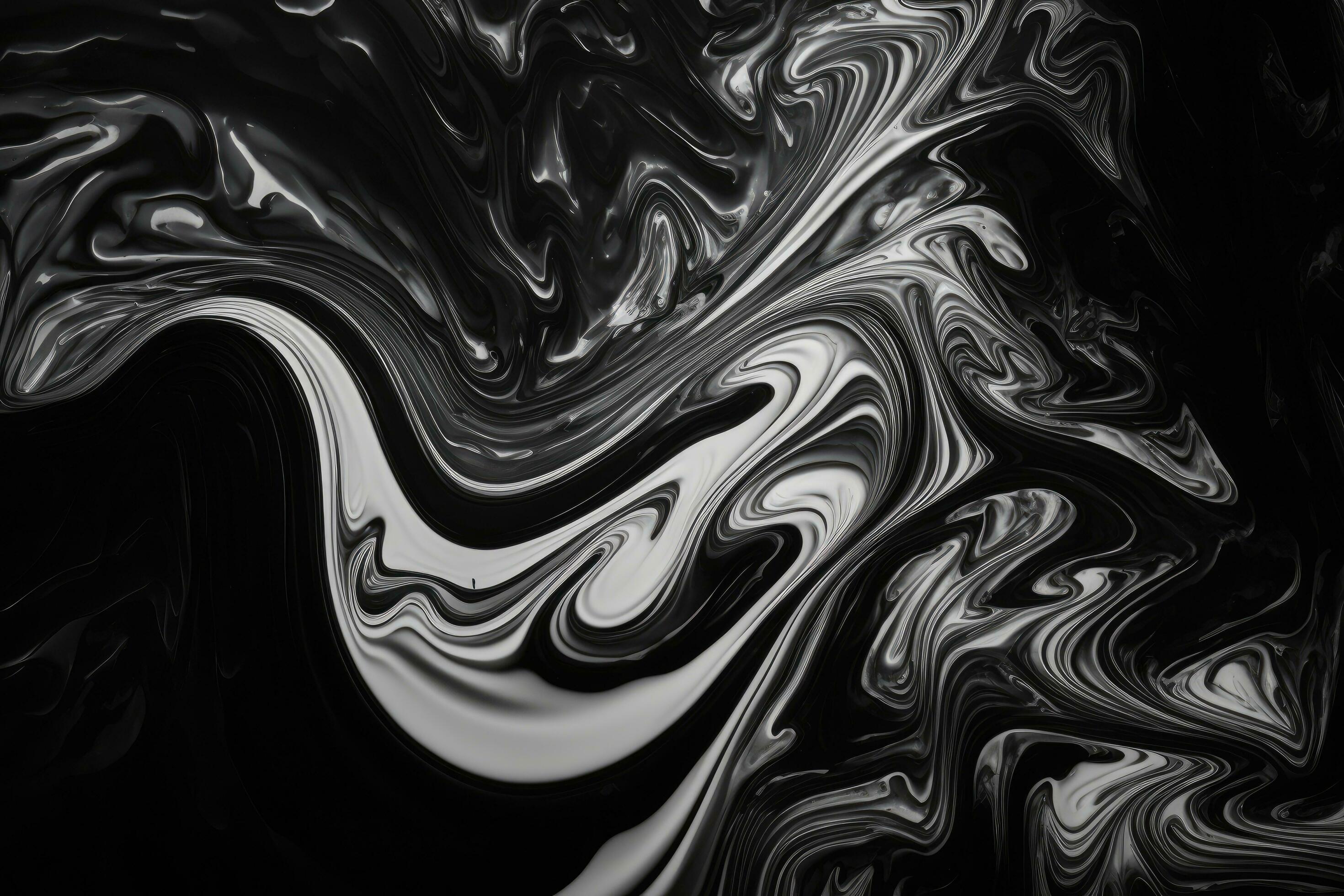 Black Marble ink texture acrylic painted waves texture background ...