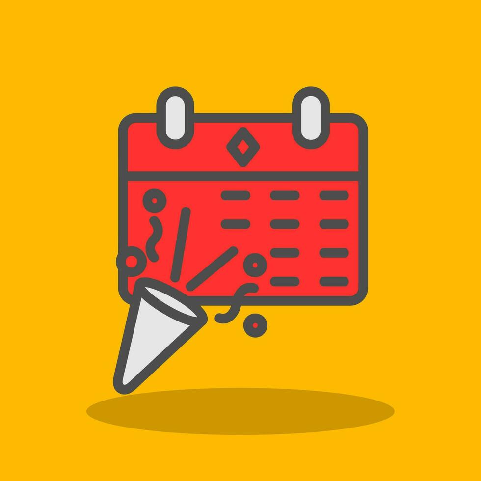 New Year Calendar Vector Icon Design