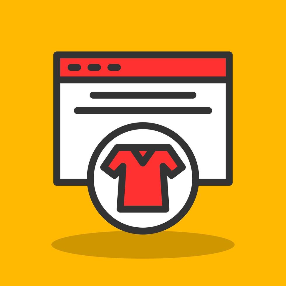 Search Clothes Vector Icon Design